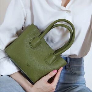 Angela roi Olive Green Tote Bag